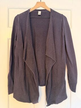 Navy blue asymmetrical sweater